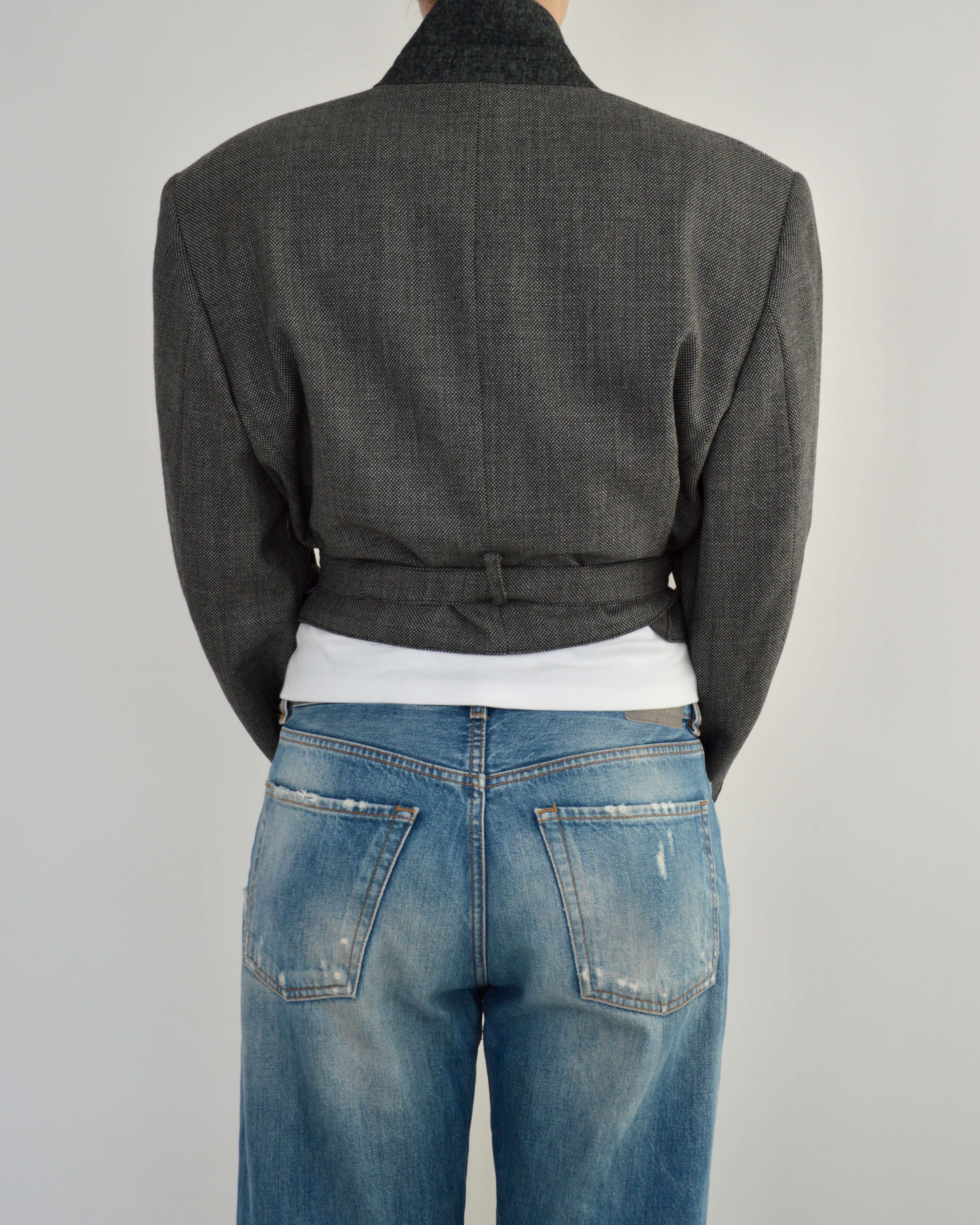 Tied-up Blazer - Textured Business (M)