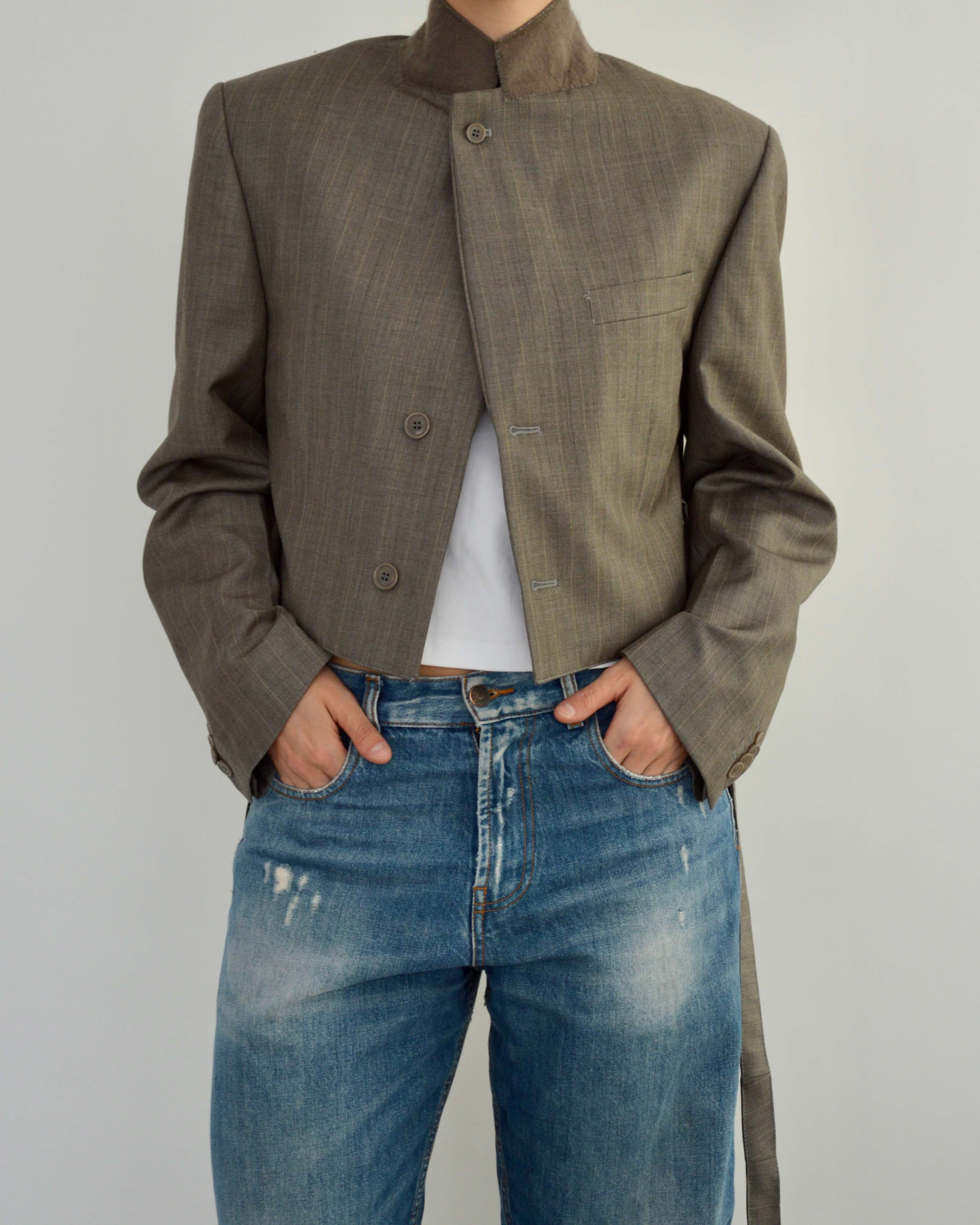 Vegan Tied-up Blazer - Pistachio