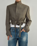 Vegan Tied-up Blazer - Pistachio (S)