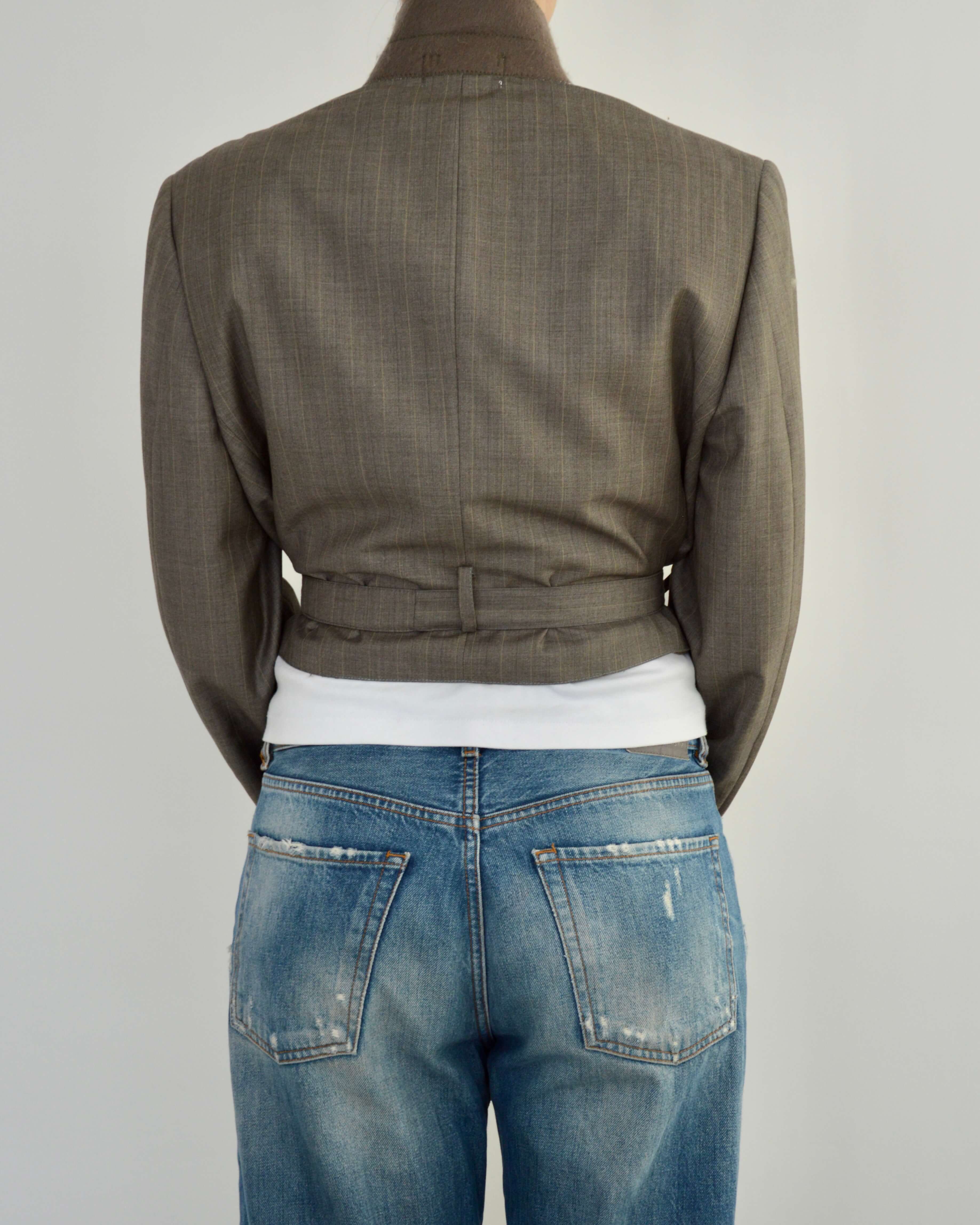 Vegan Tied-up Blazer - Pistachio (S)