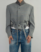 Tied-up Blazer - Baby Blue (L)