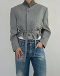 Tied-up Blazer - Baby Blue (L)