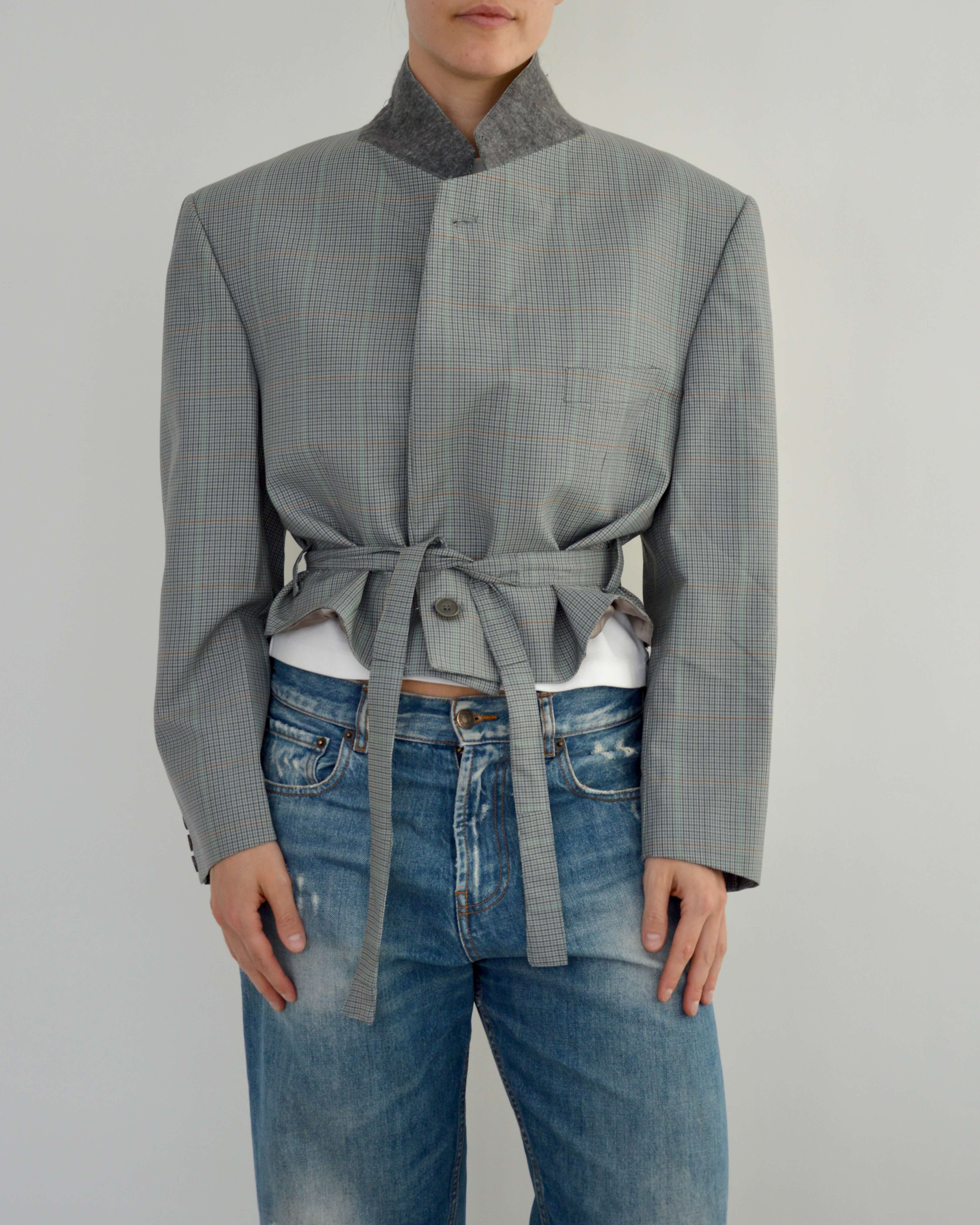 Tied-up Blazer - Baby Blue