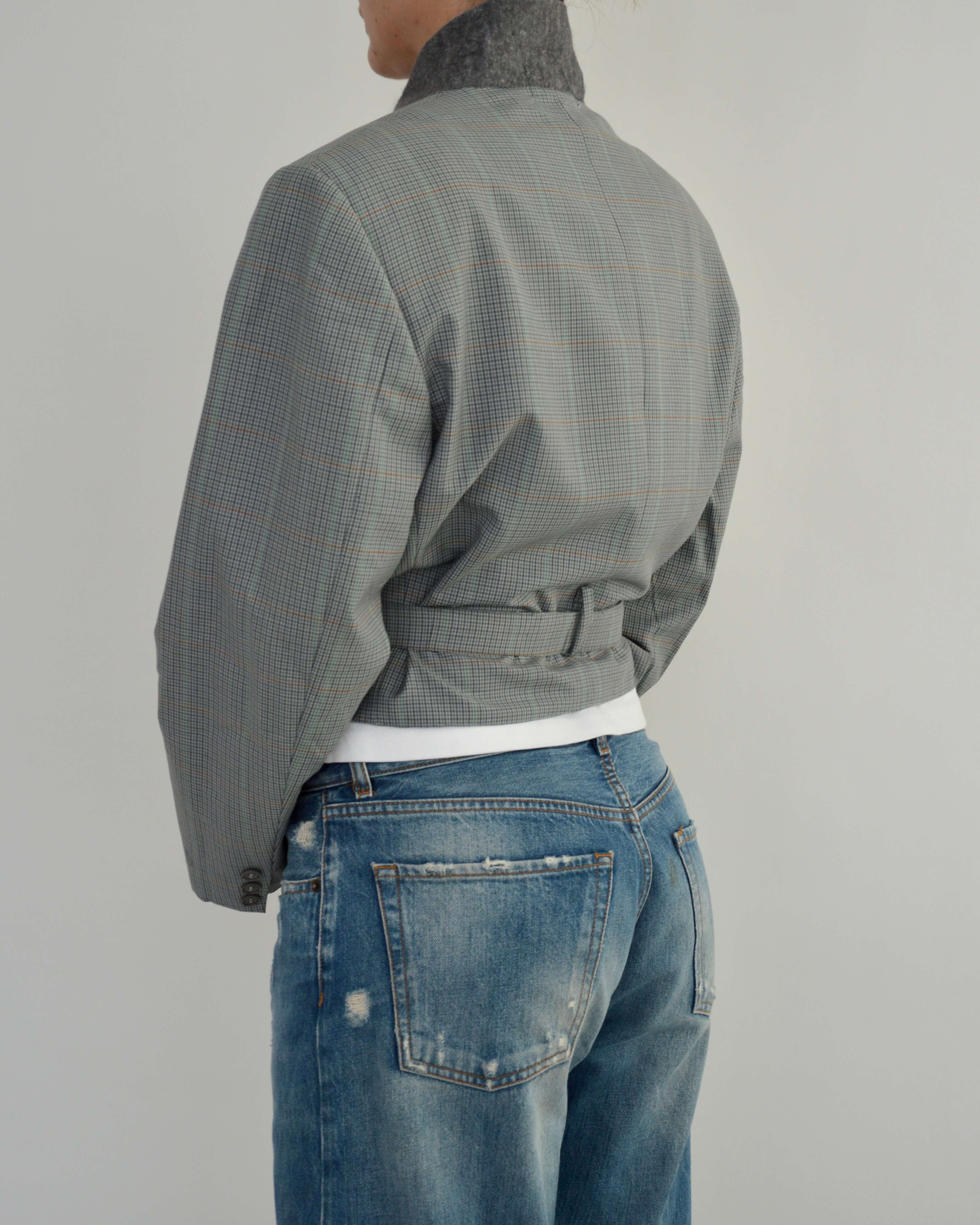 Tied-up Blazer - Baby Blue