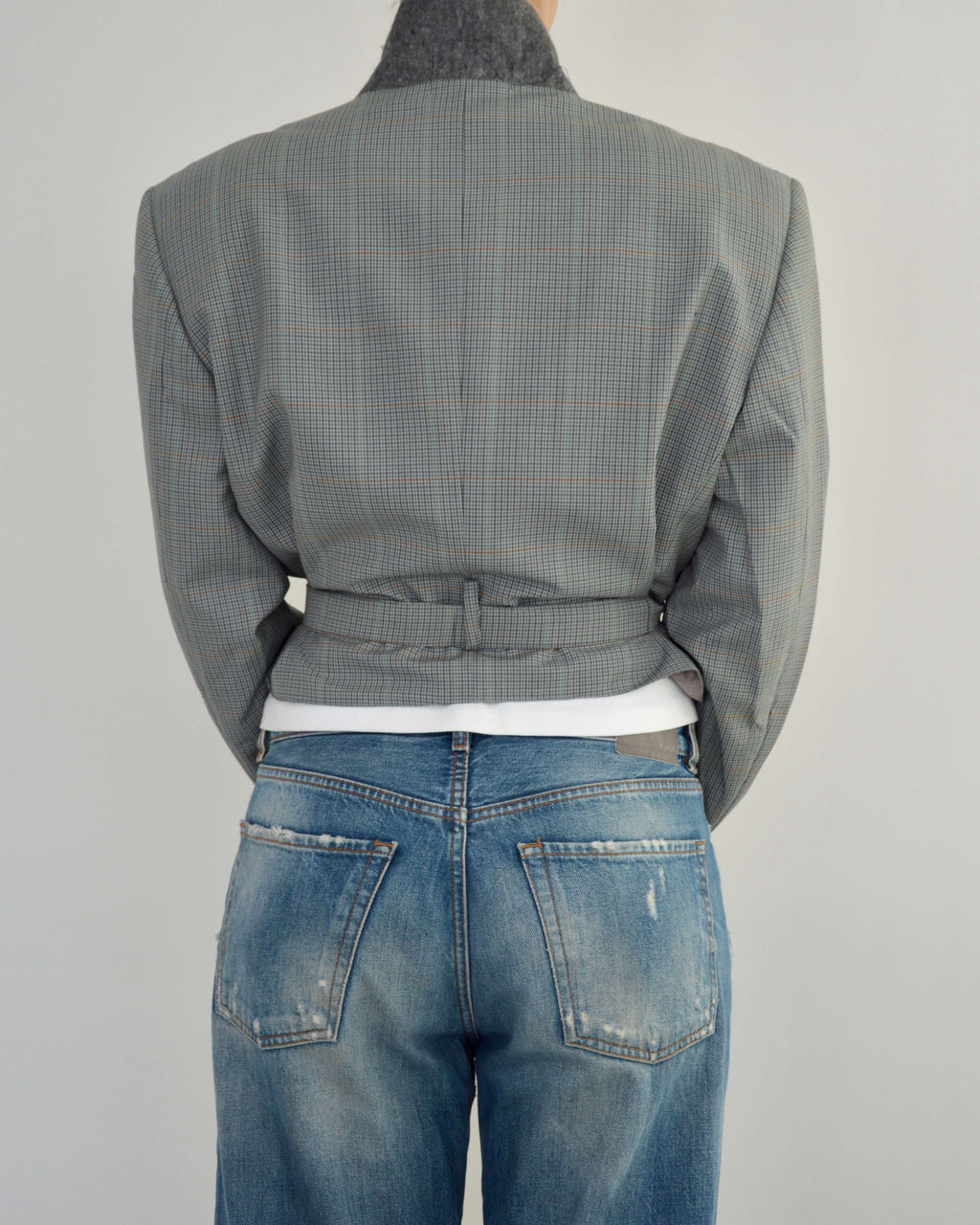 Tied-up Blazer - Baby Blue (L)