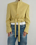 Tied-up Blazer - Textured Gold (M)