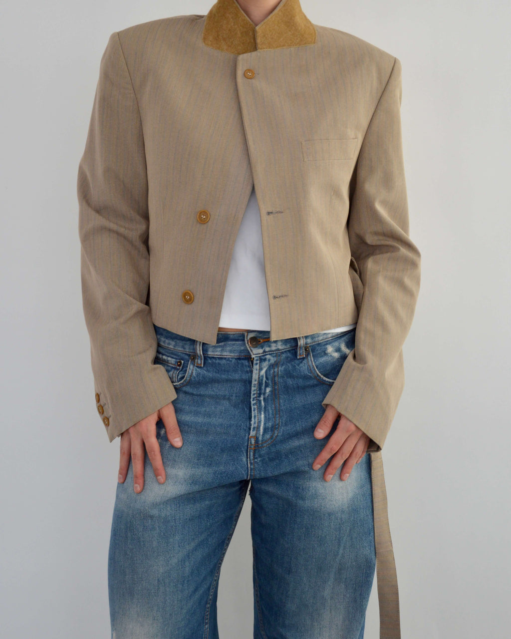 Tied-up Blazer - Sepia (S)
