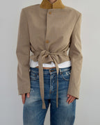 Tied-up Blazer - Sepia (S)