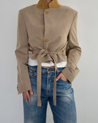 Tied-up Blazer - Sepia (S)