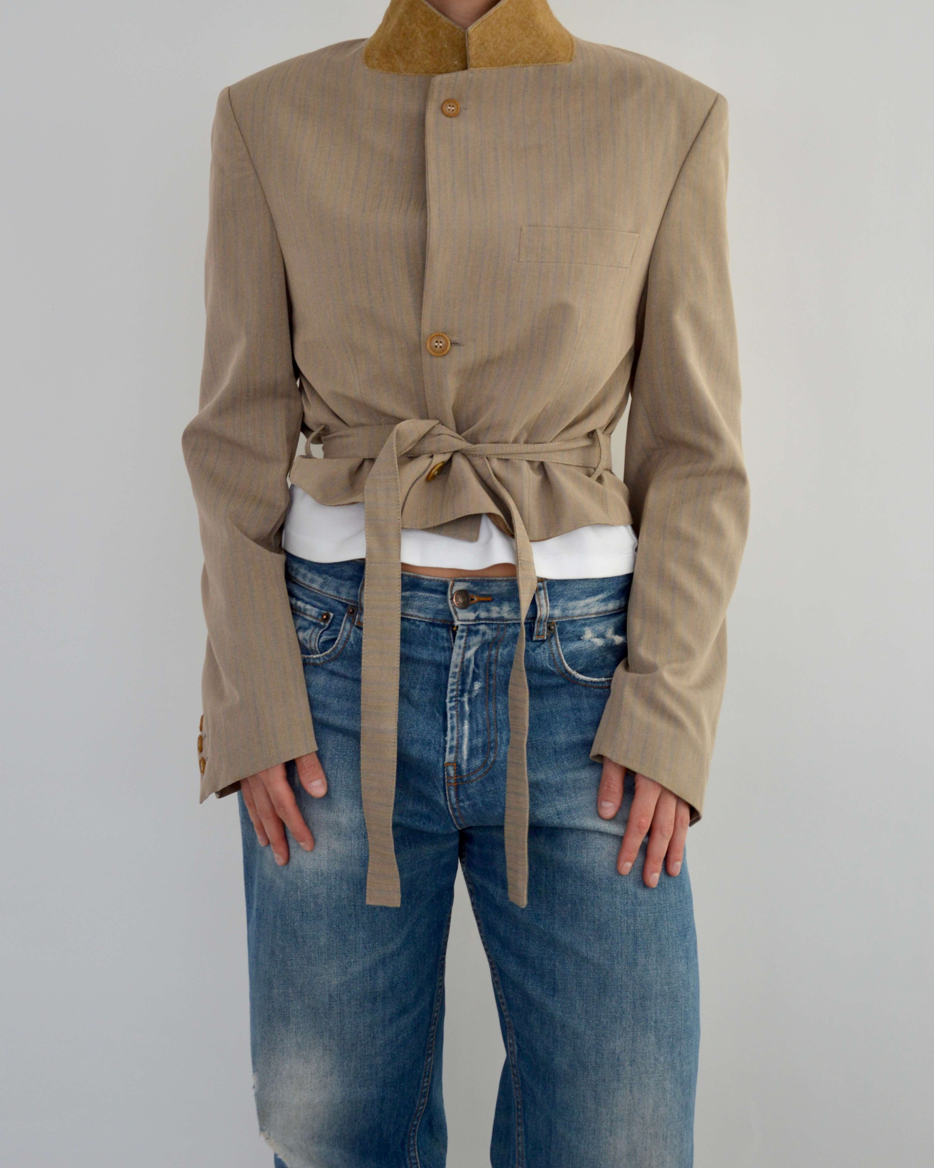 Tied-up Blazer - Sepia (S)