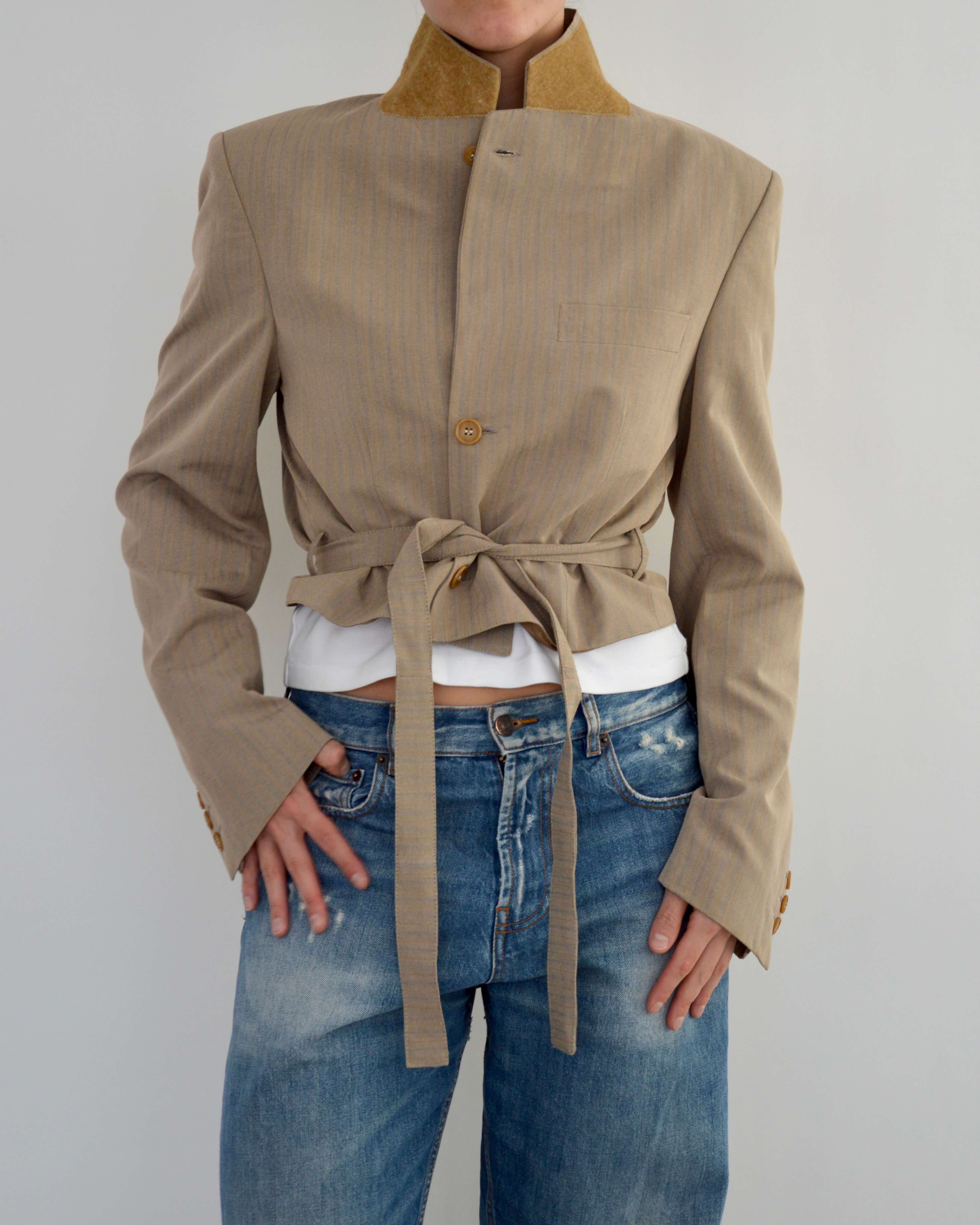 Tied-up Blazer - Sepia (S)