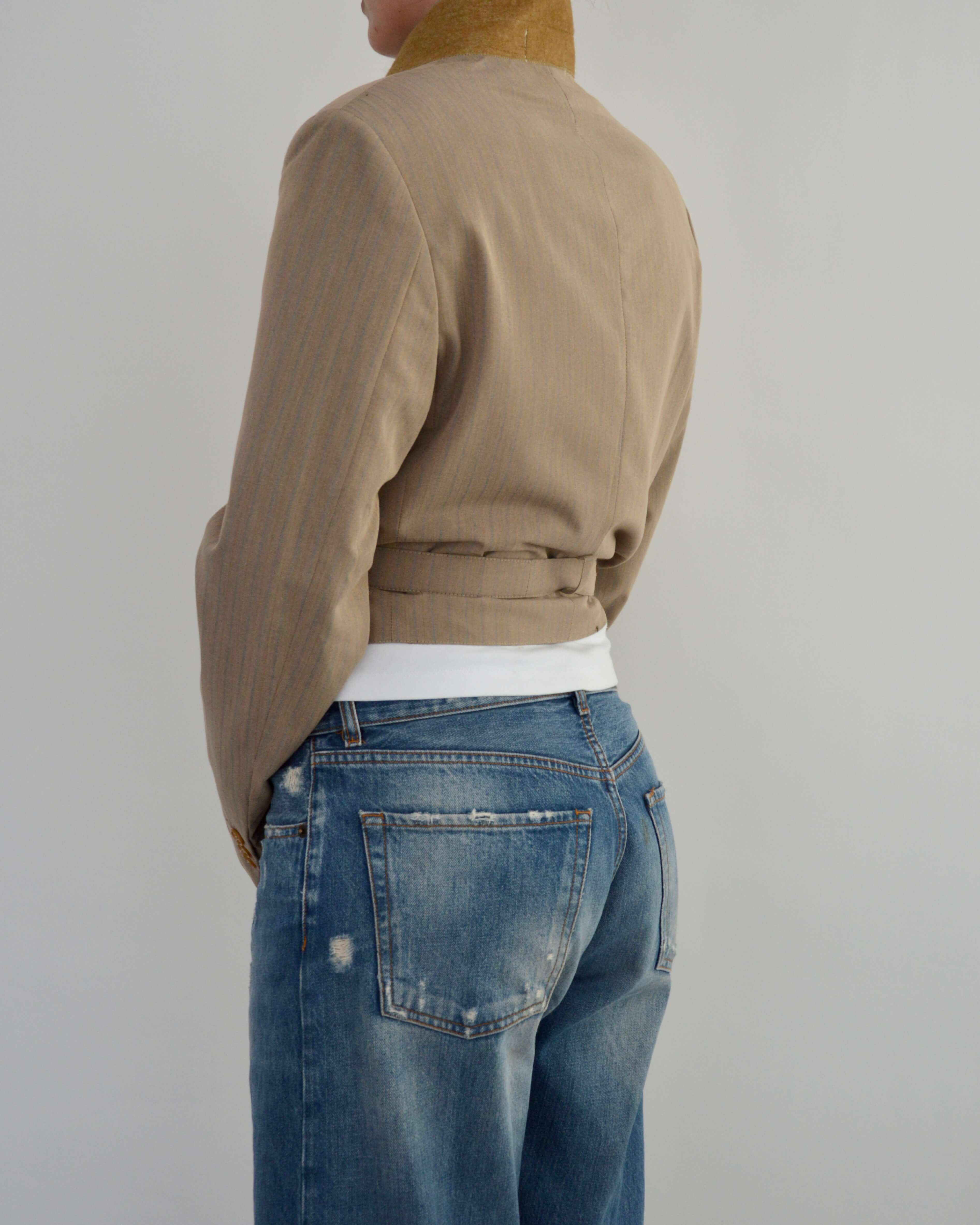 Tied-up Blazer - Sepia (S)