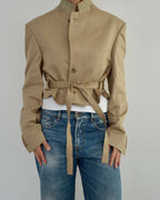 Vegan Tied-up Blazer - Beige (M)