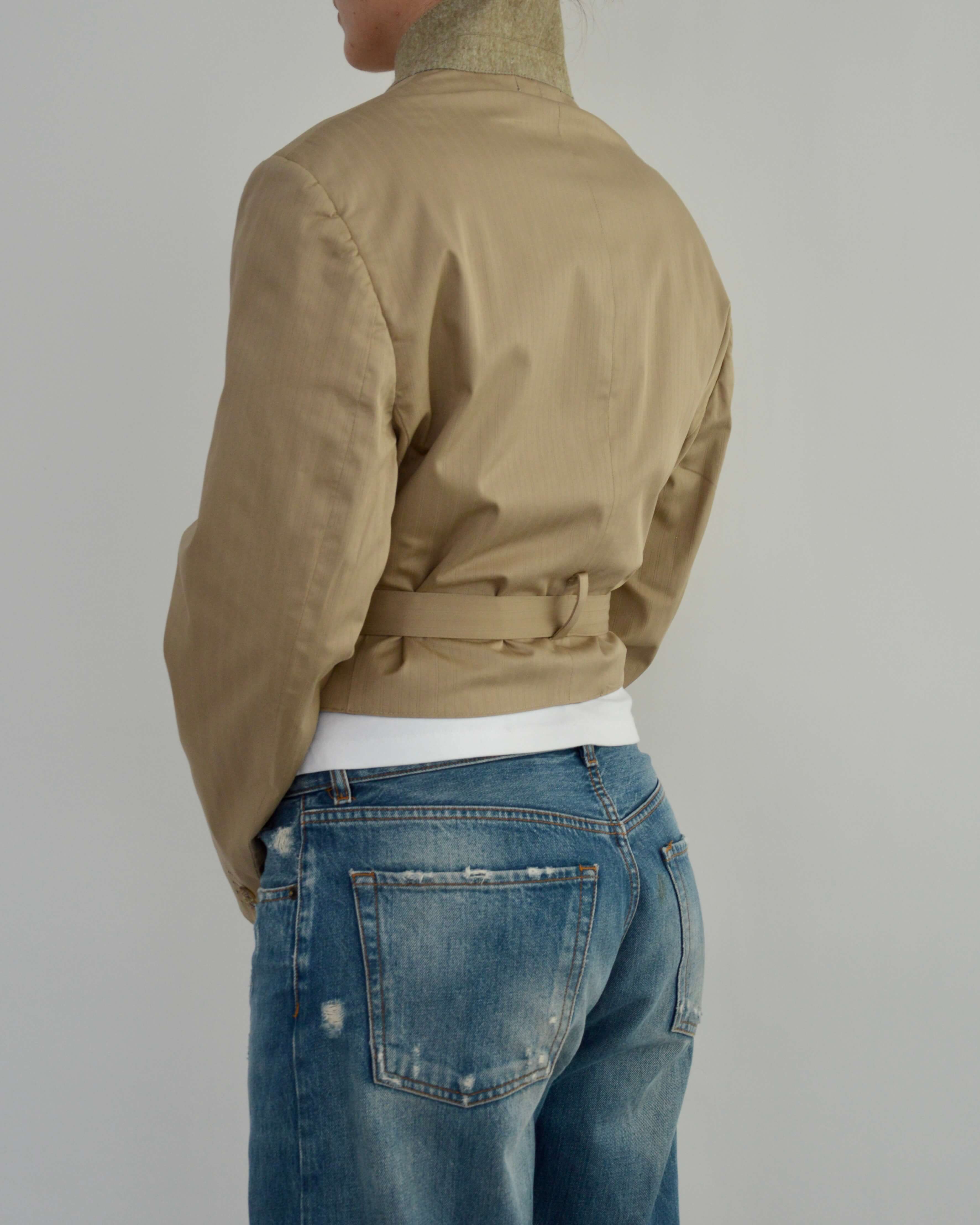 Vegan Tied-up Blazer - Beige (M)