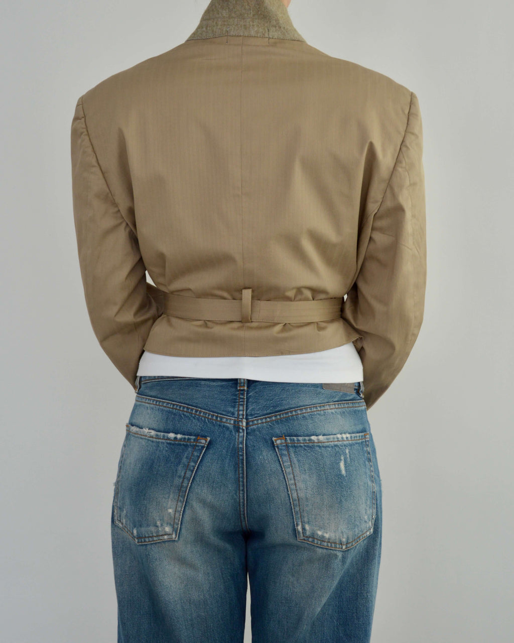 Vegan Tied-up Blazer - Beige (M)