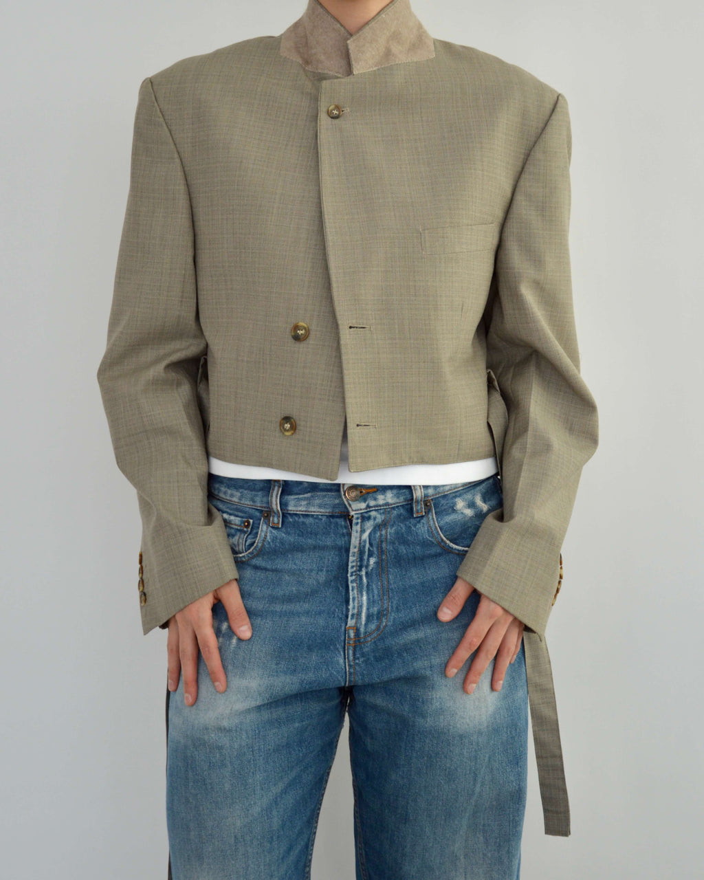 Tied-up Blazer - Light Green (M)