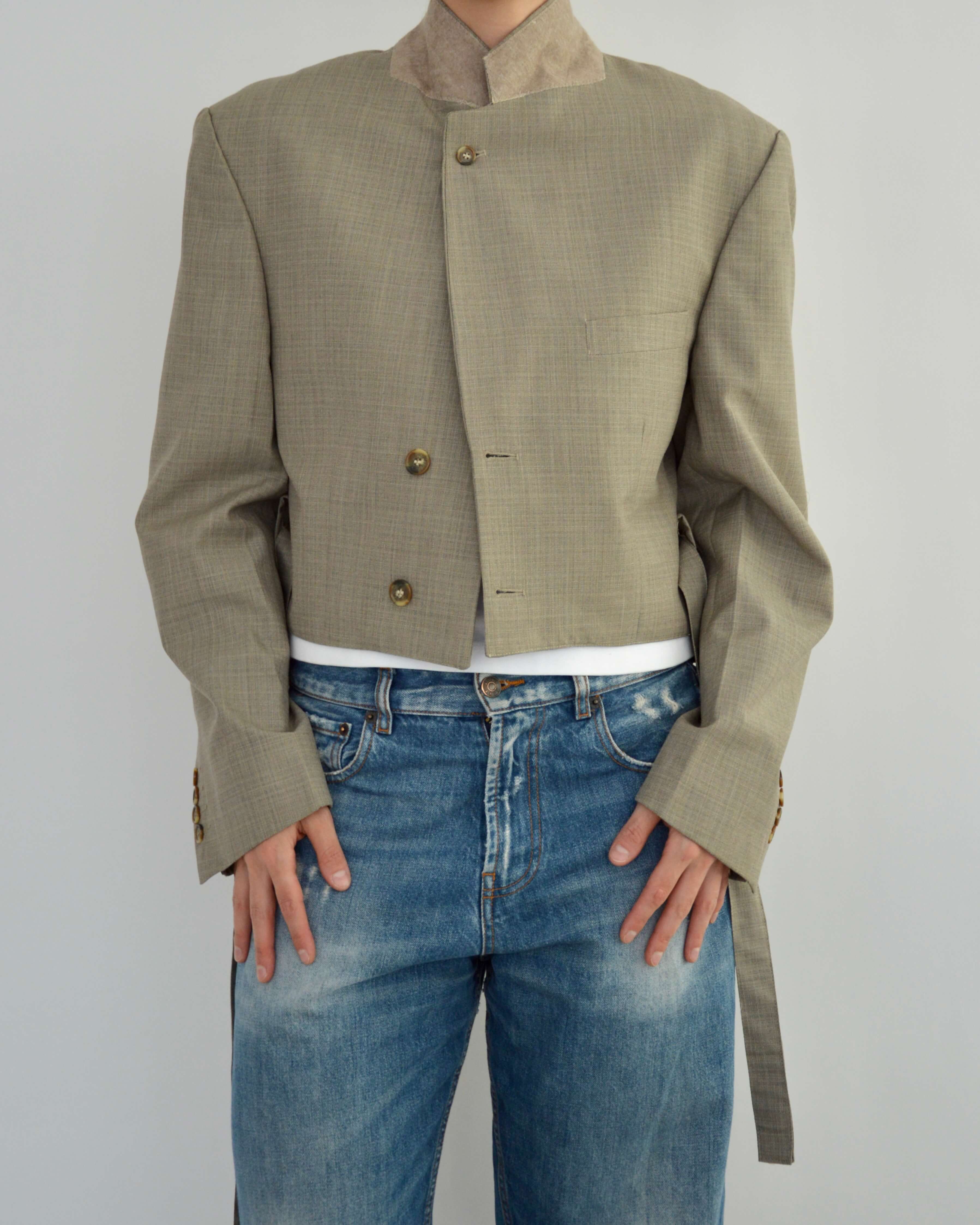 Tied-up Blazer - Light Green (M)