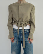 Tied-up Blazer - Light Green (M)