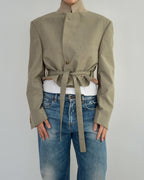 Tied-up Blazer - Light Green (M)