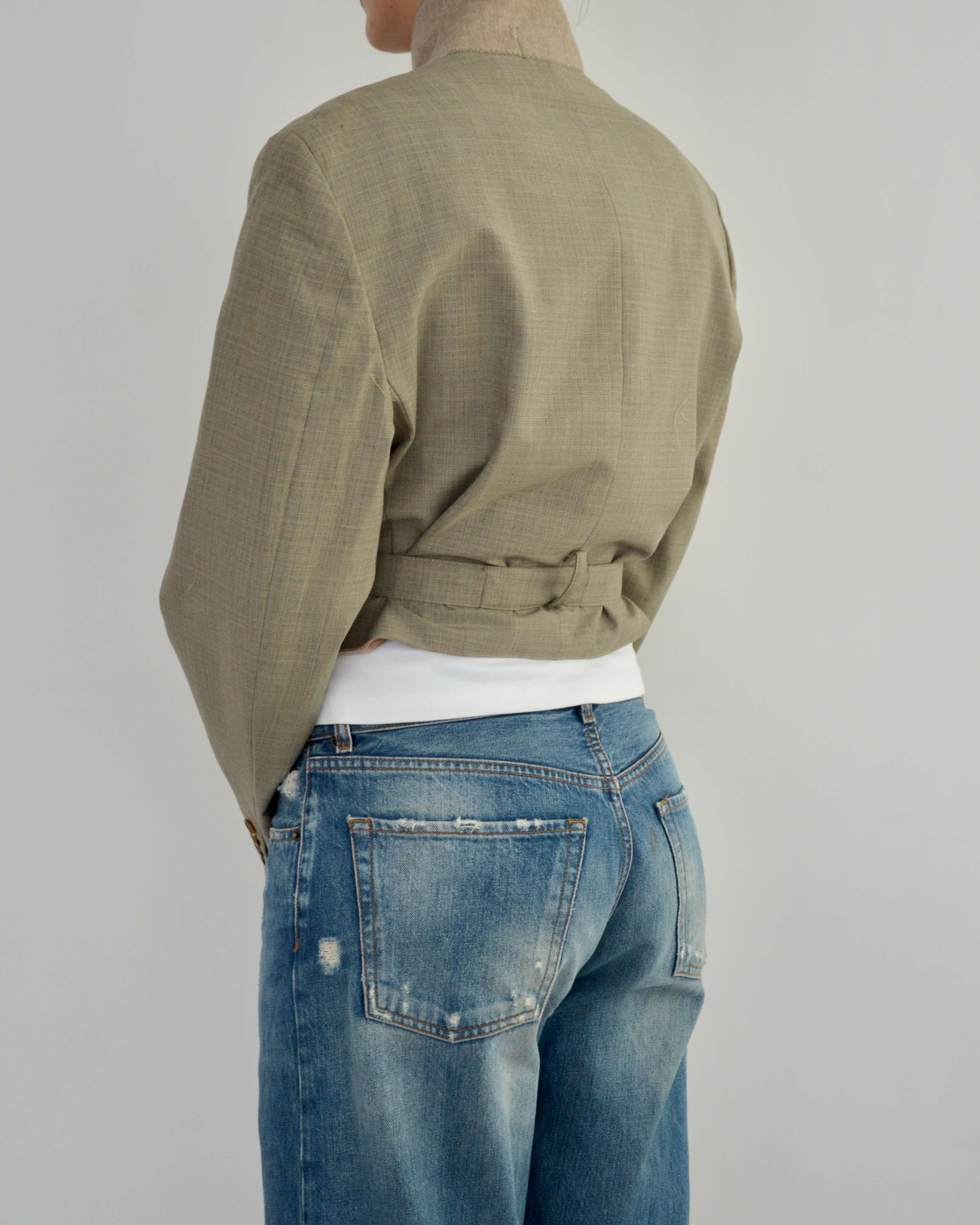 Tied-up Blazer - Light Green (M)