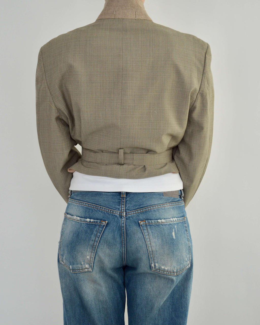 Tied-up Blazer - Light Green (M)