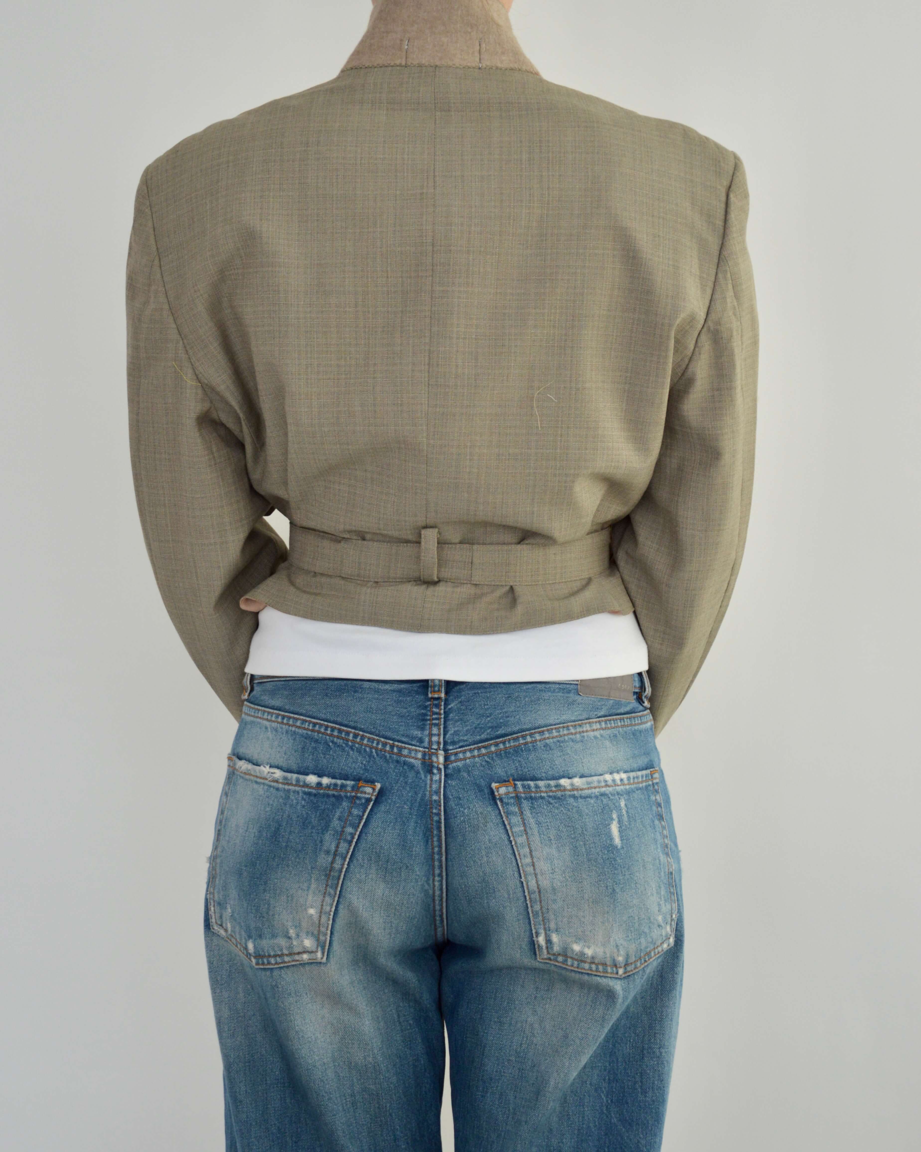 Tied-up Blazer - Light Green (M)