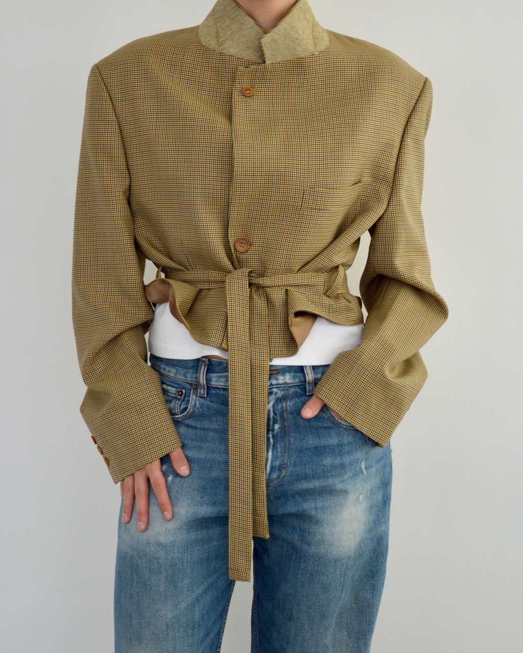 Tied-up Blazer - Checkred Perfection (XL)