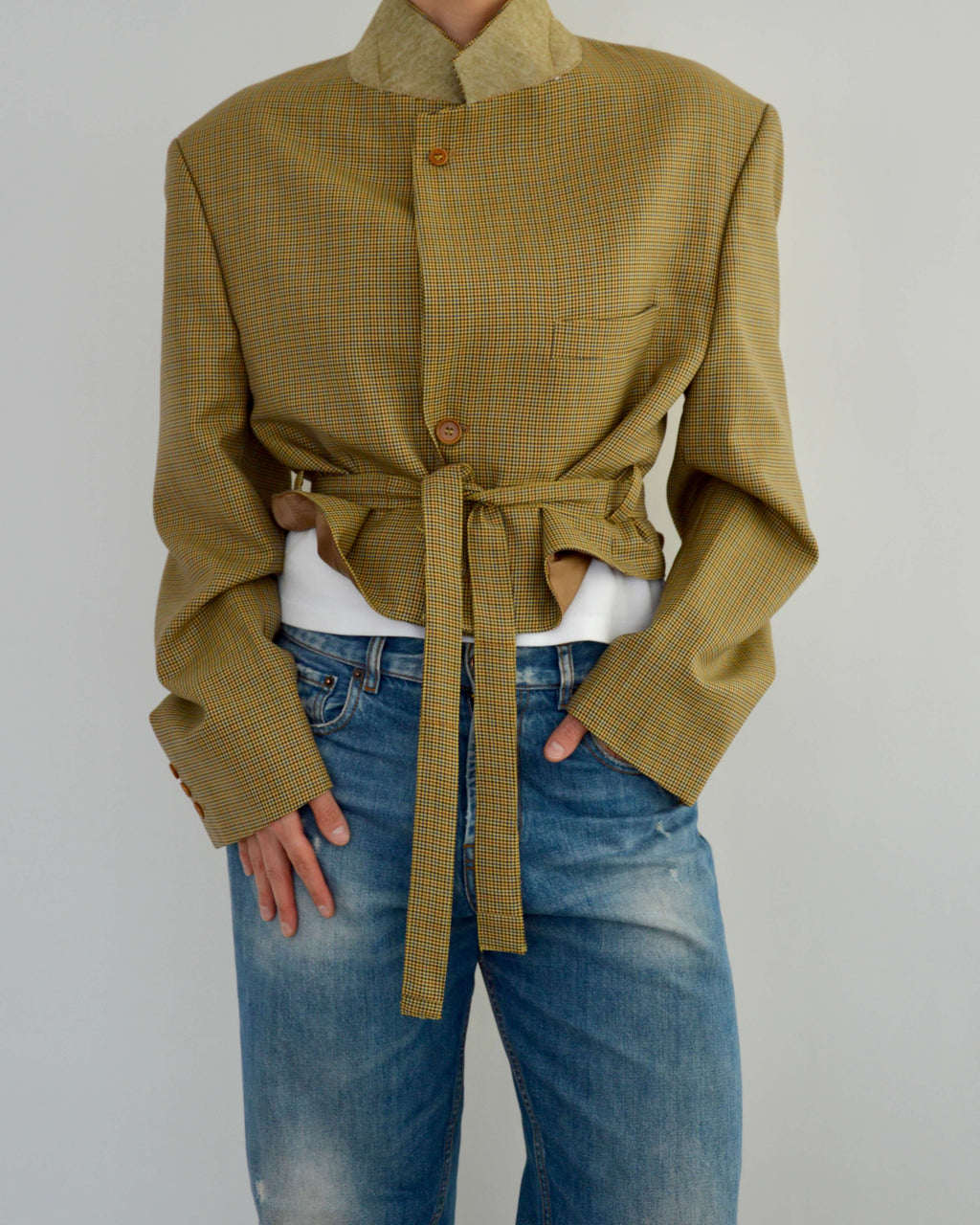 Tied-up Blazer - Checkred Perfection (XL)