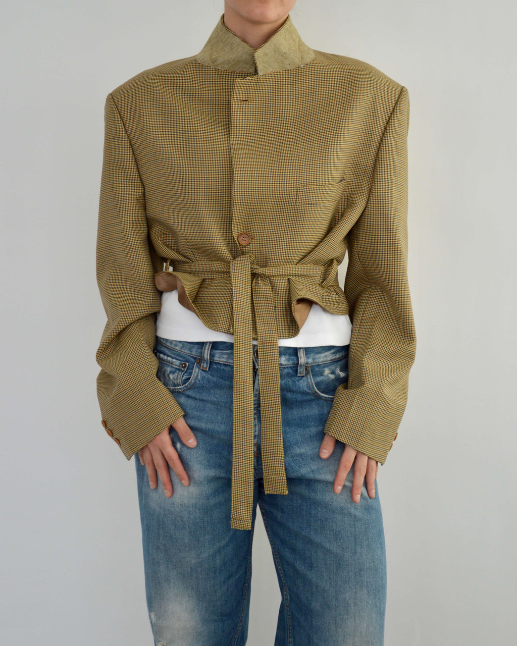 Tied-up Blazer - Checkred Perfection (XL)
