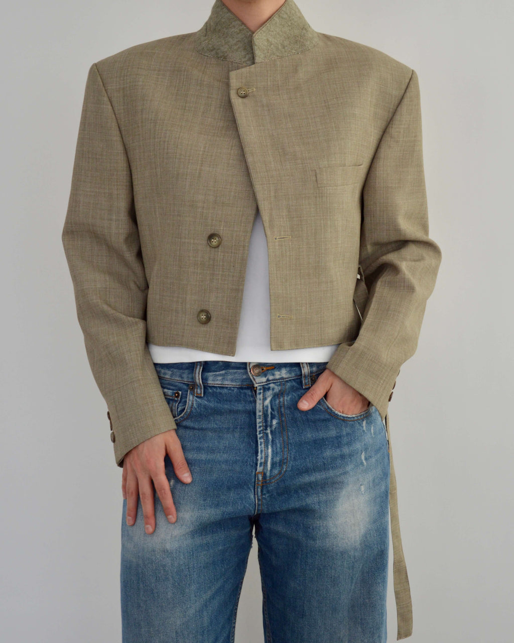 Tied-up Blazer - Soft Green (M)