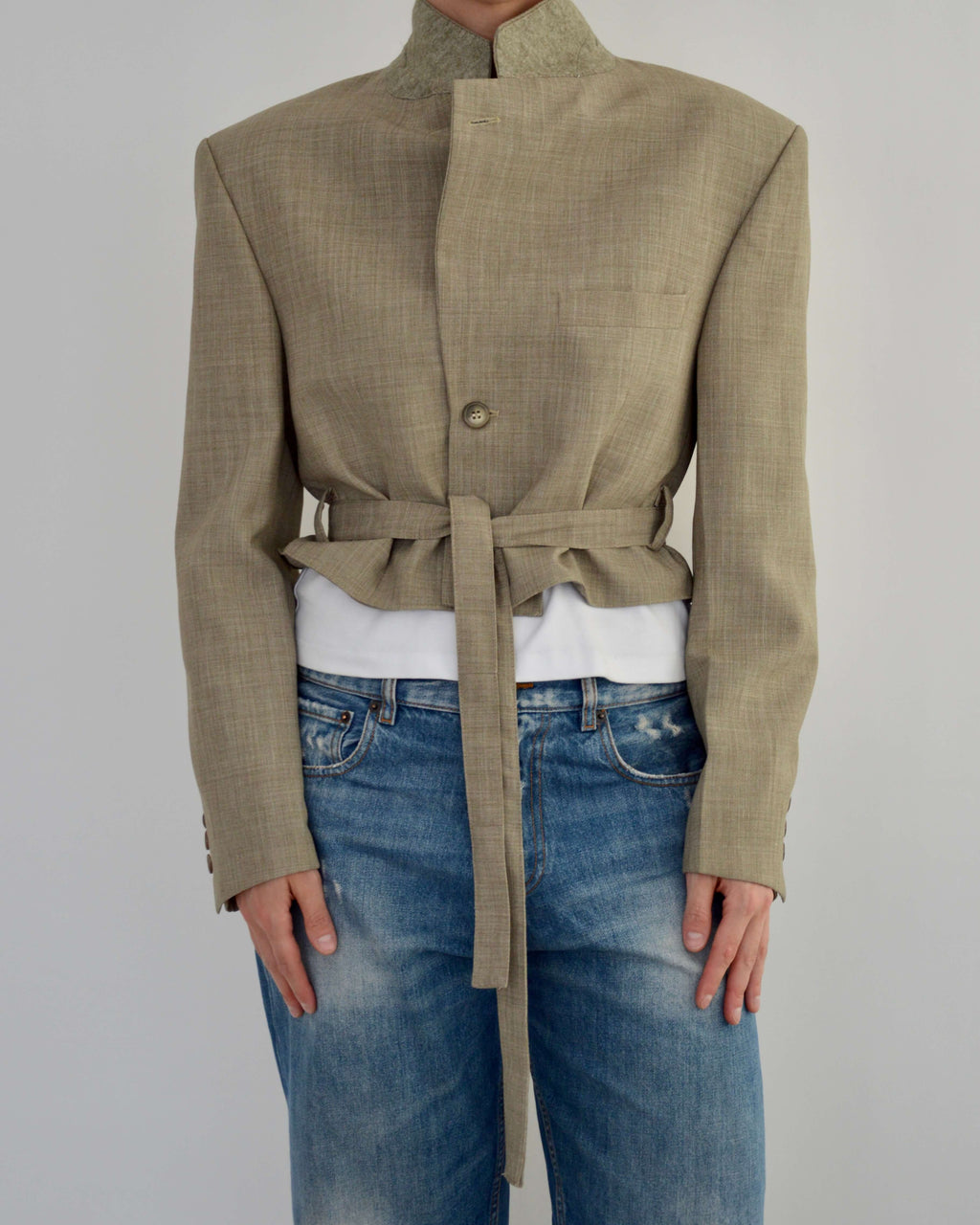 Tied-up Blazer - Soft Green (M)