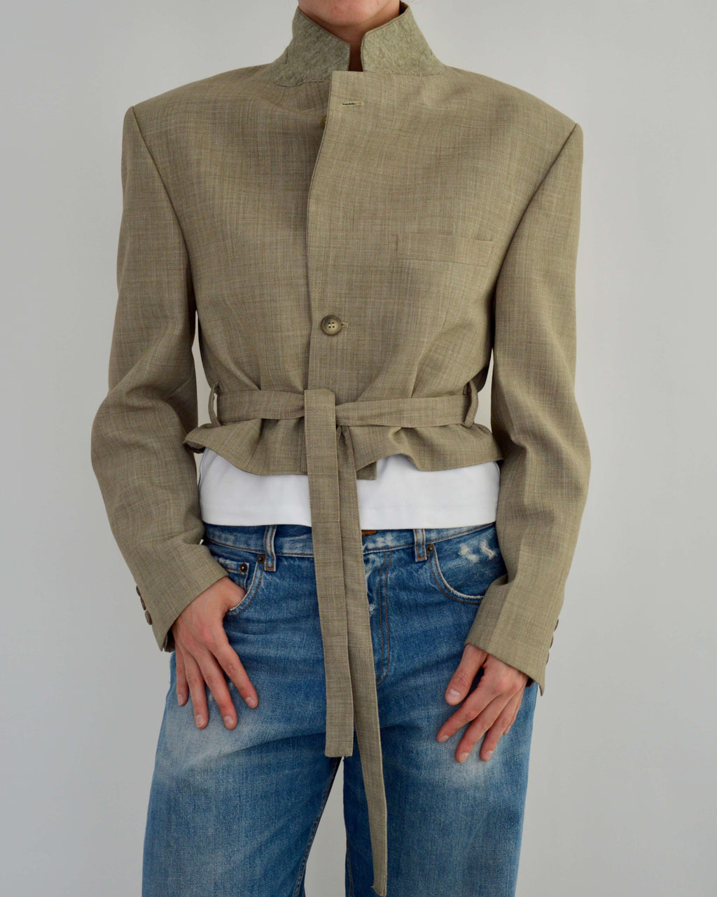 Tied-up Blazer - Soft Green (M)