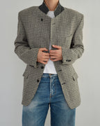High Neck Blazer - Textured (M)