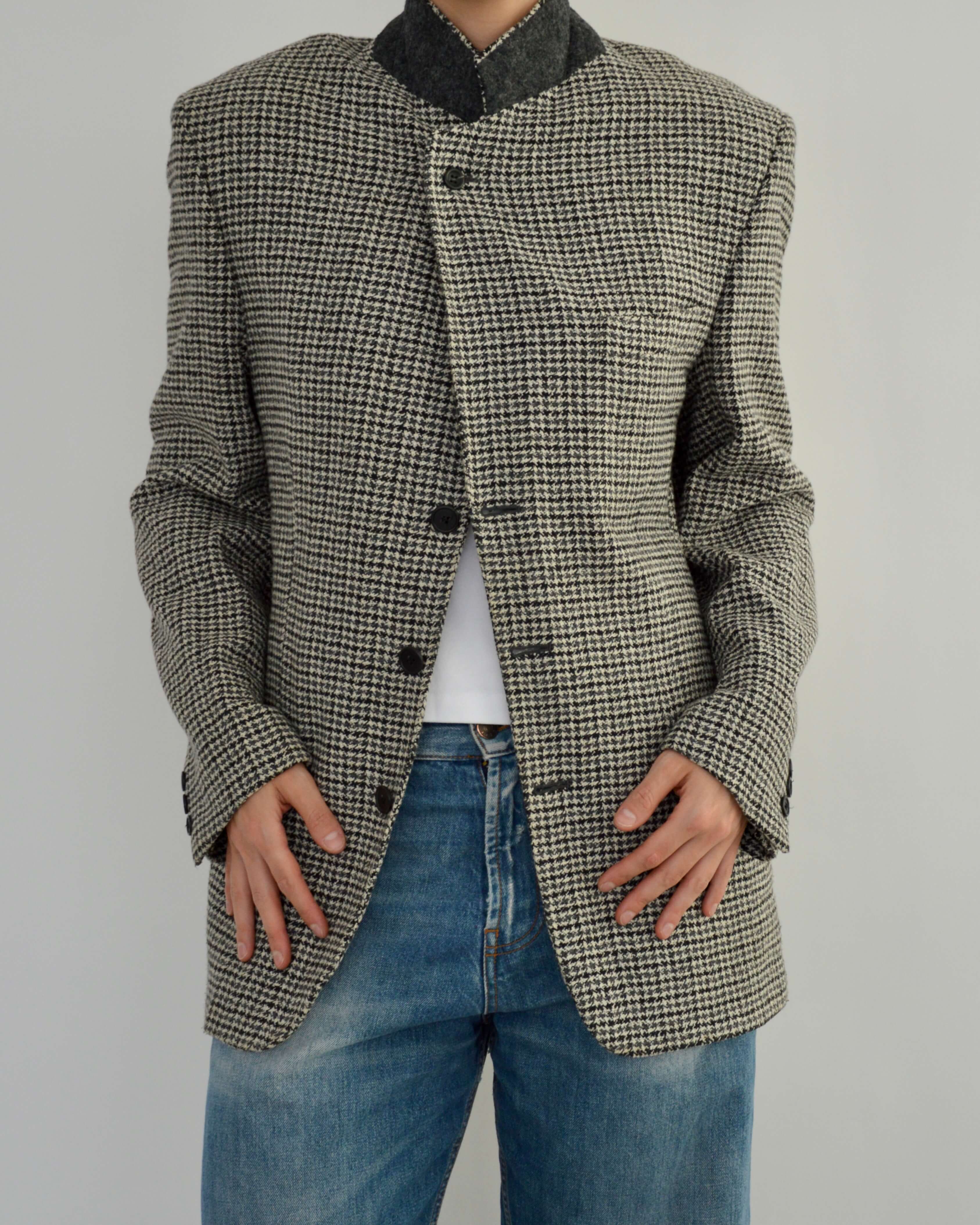 High Neck Blazer - Textured (M)
