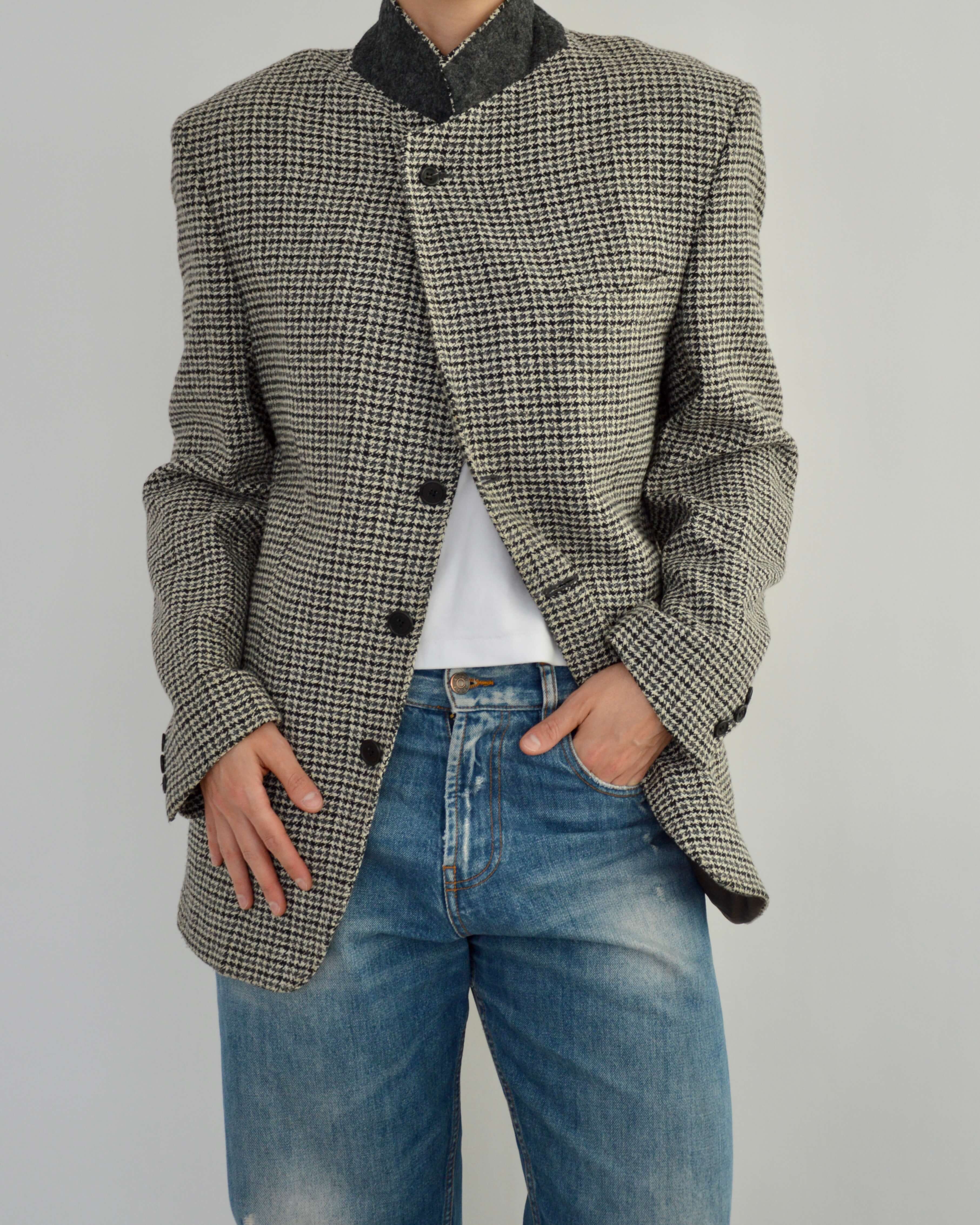 High Neck Blazer - Textured (M)
