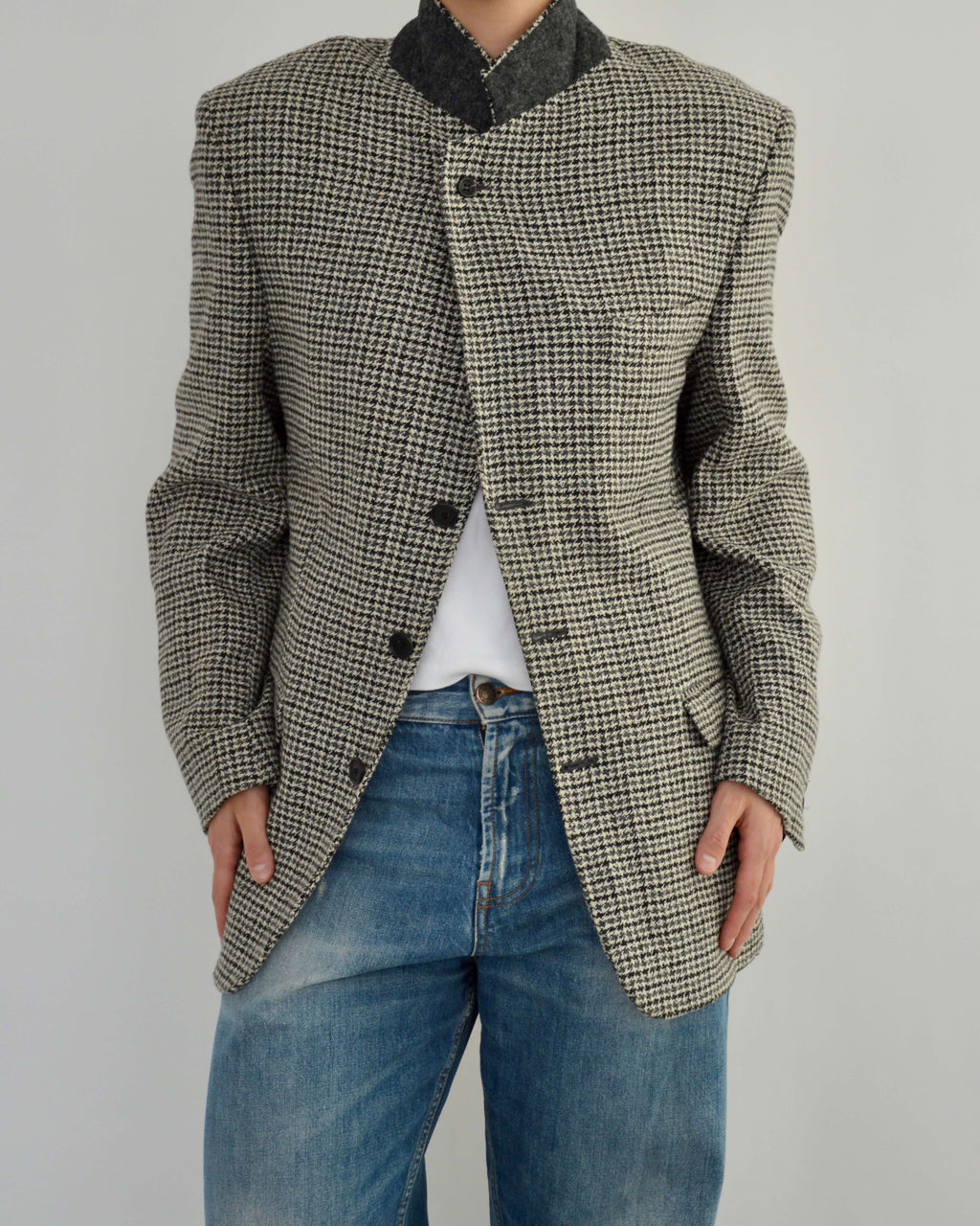 High Neck Blazer - Textured (M)