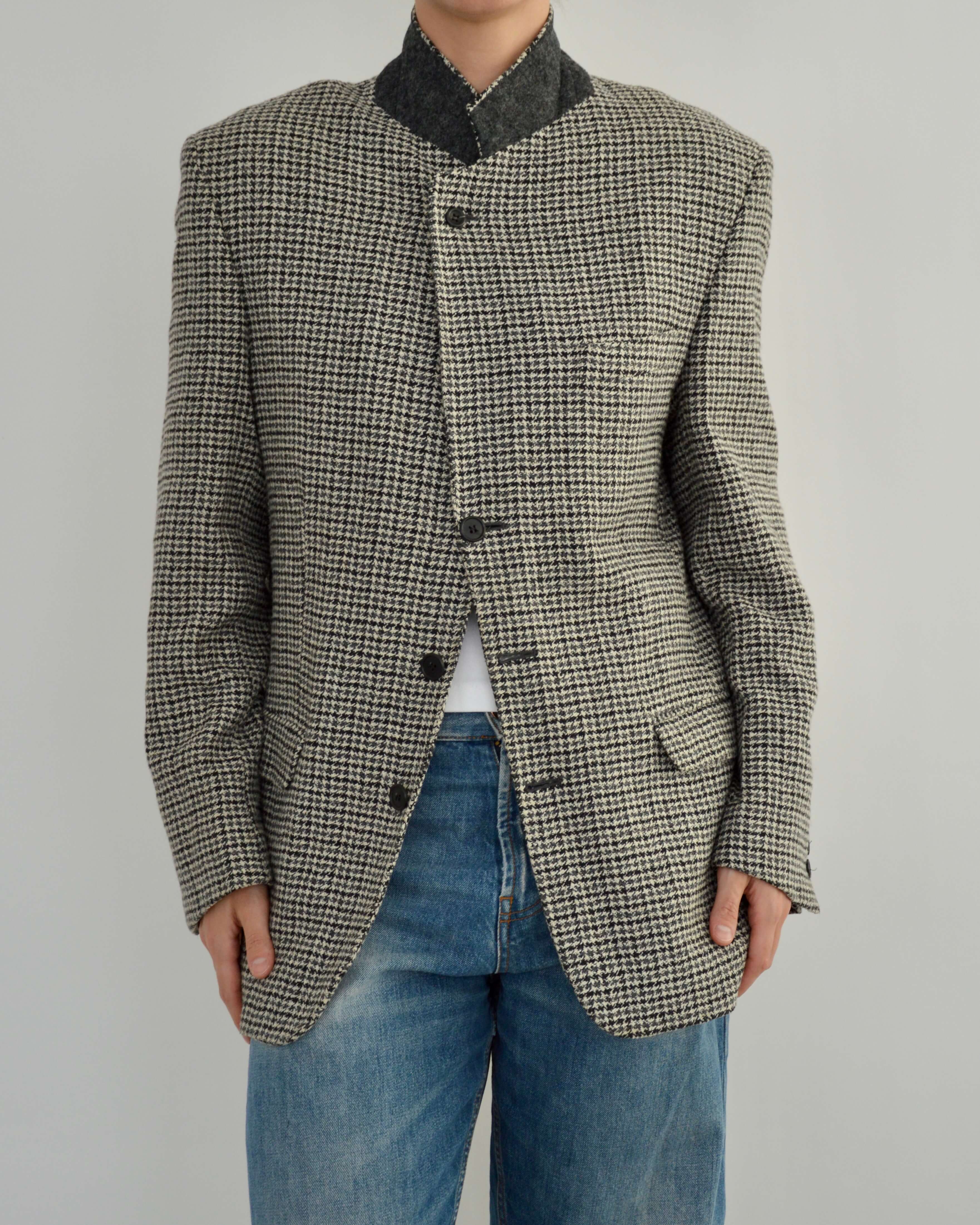 High Neck Blazer - Textured (M)