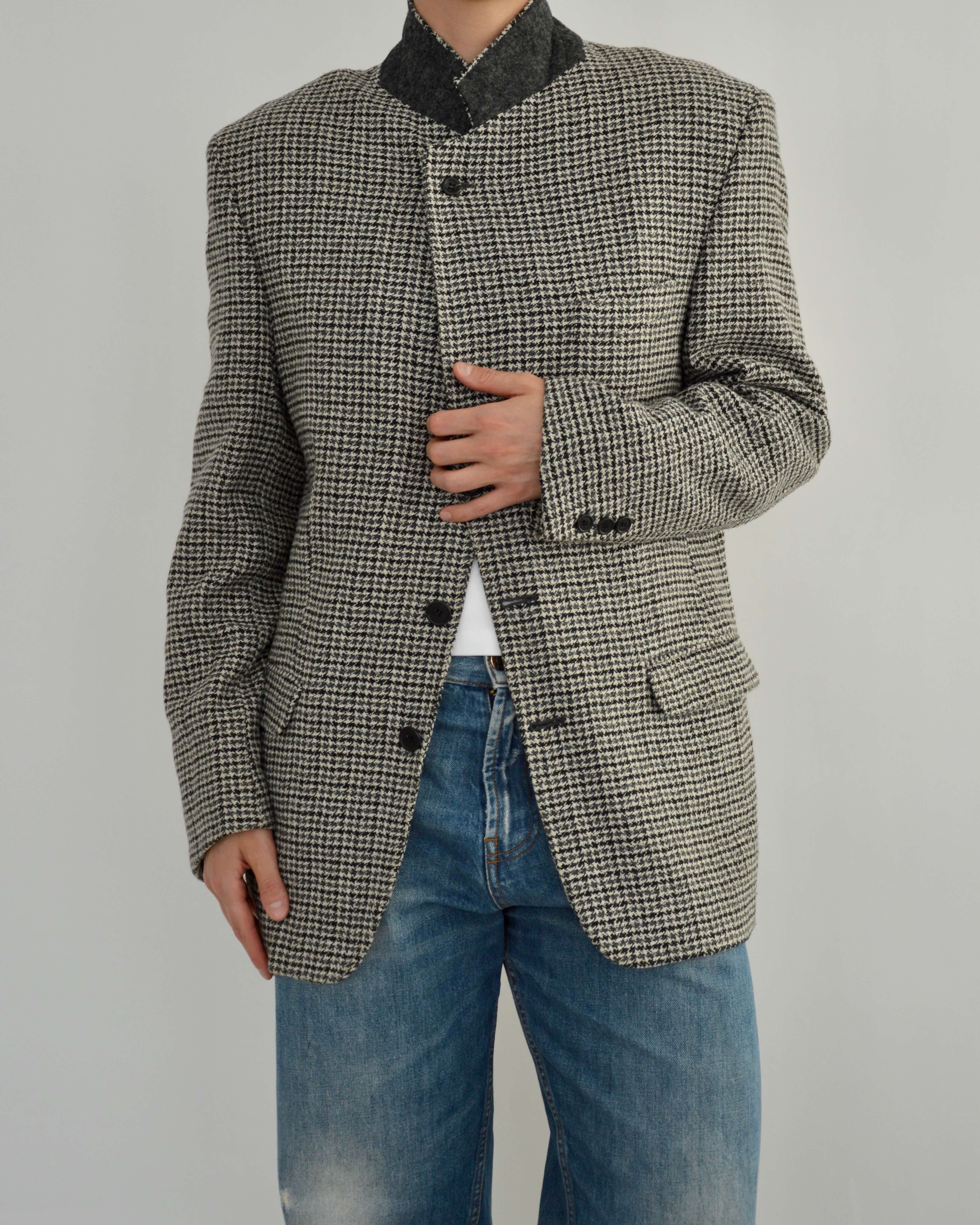 High Neck Blazer - Textured (M)