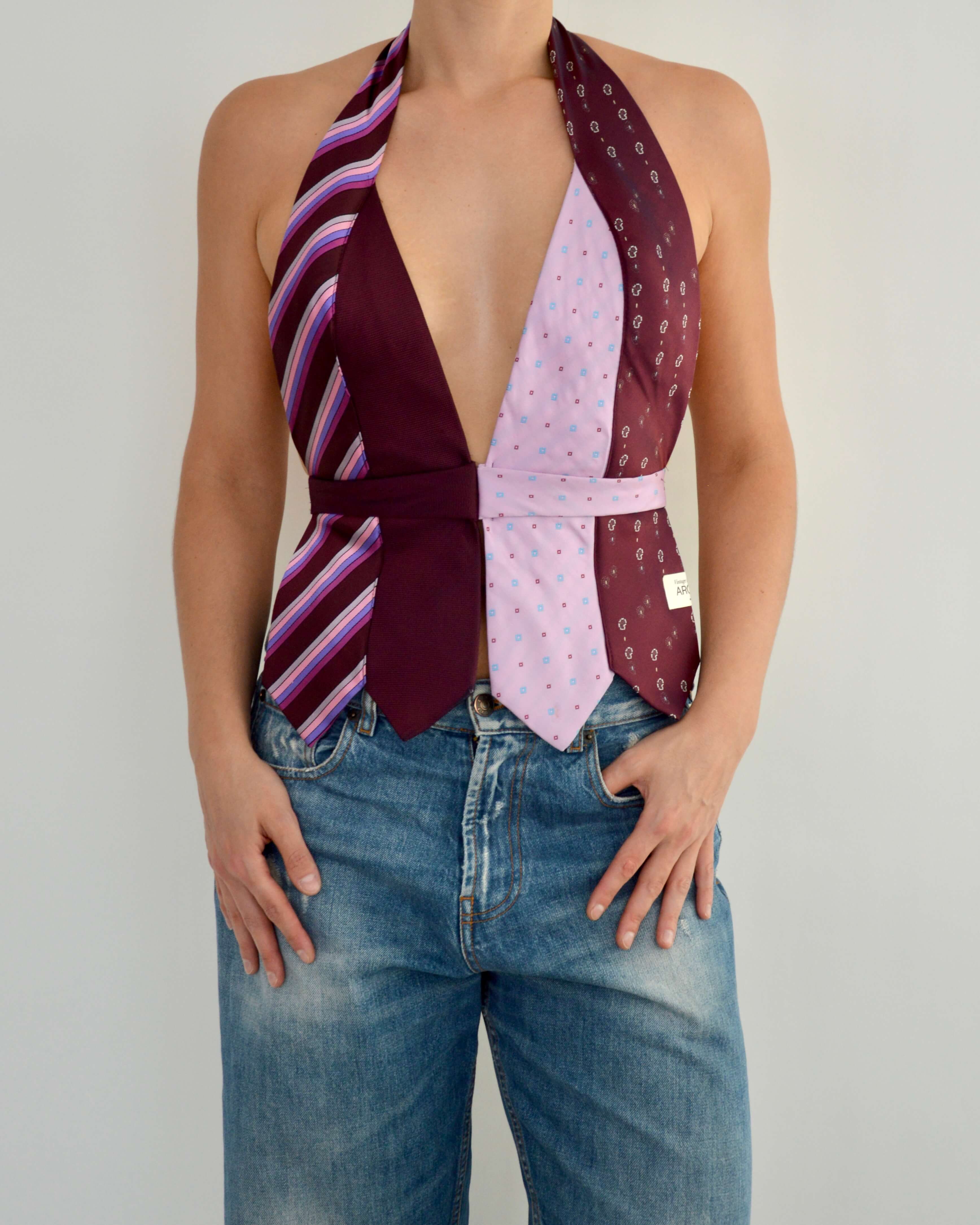Tie Top & Flower Choker - nº 100 (L)
