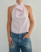 Halter Blouse - Linen Pink (M)