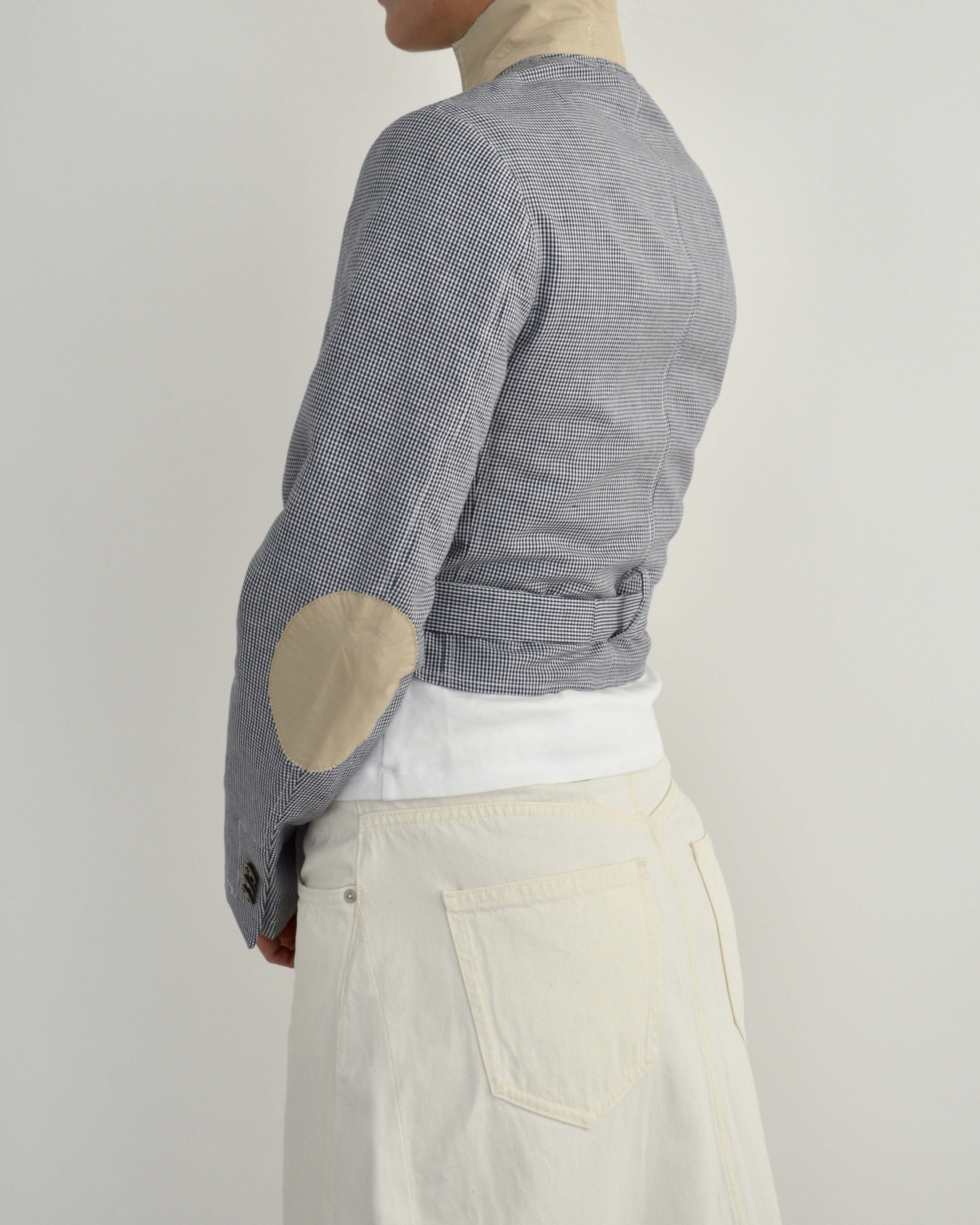 Vegan Tied-up Blazer - Light Blue (XS)