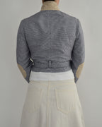 Vegan Tied-up Blazer - Summery Blue (XS)