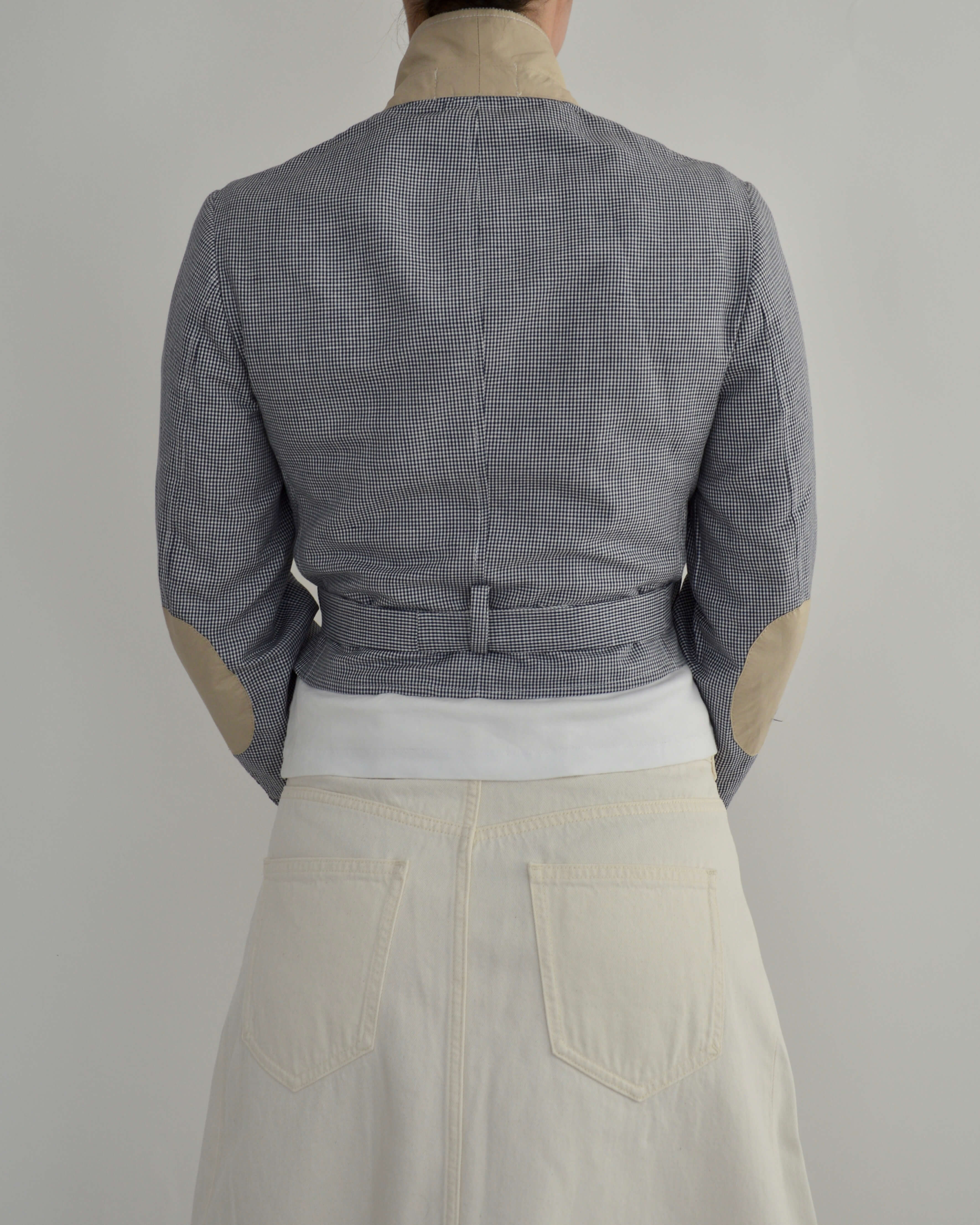 Vegan Tied-up Blazer - Summery Blue (XS)