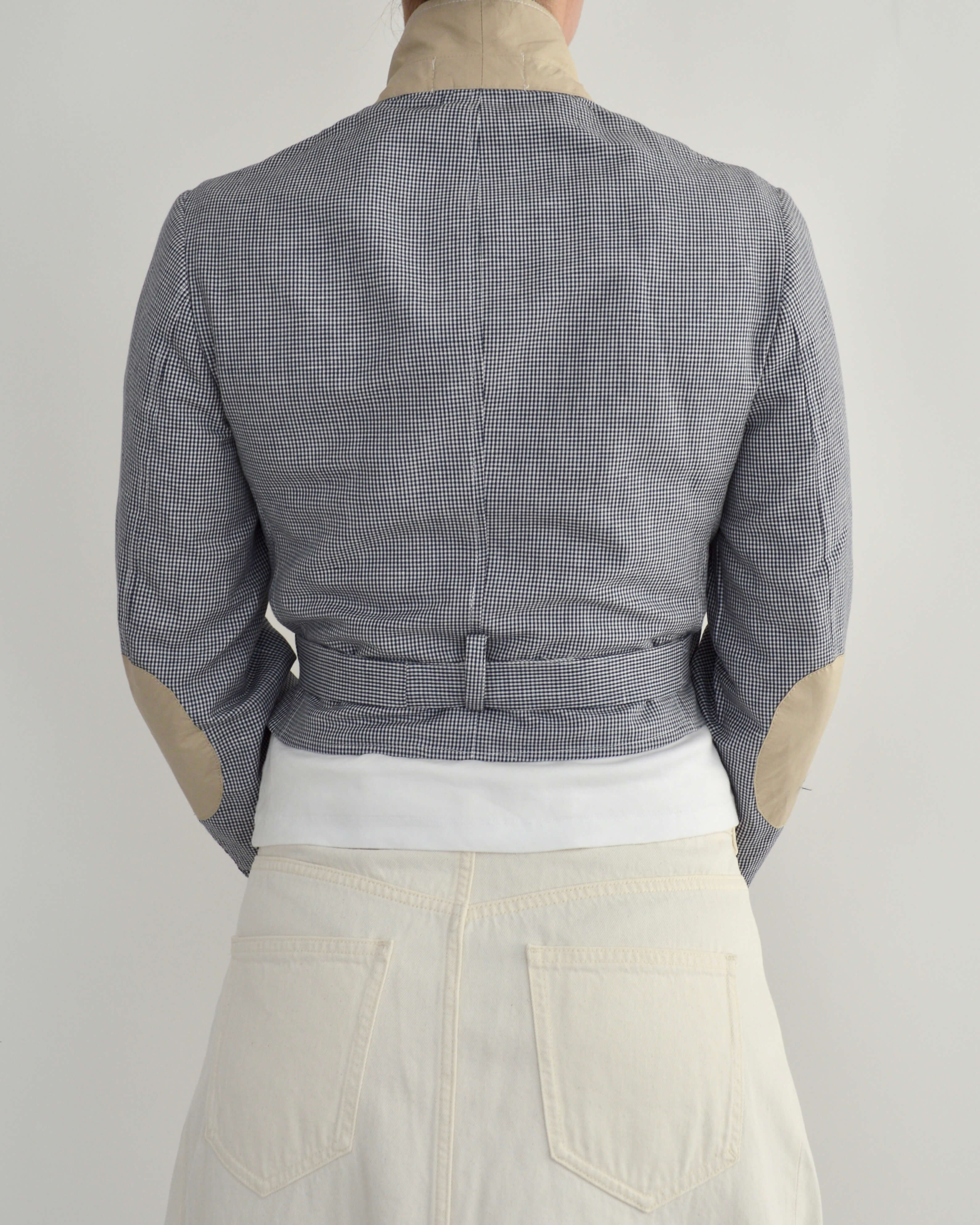 Vegan Tied-up Blazer - Light Blue (XS)