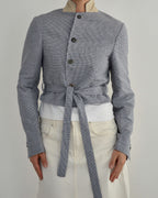 Vegan Tied-up Blazer - Summery Blue (XS)