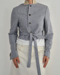 Vegan Tied-up Blazer - Summery Blue (XS)