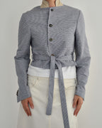 Vegan Tied-up Blazer - Summery Blue (XS)