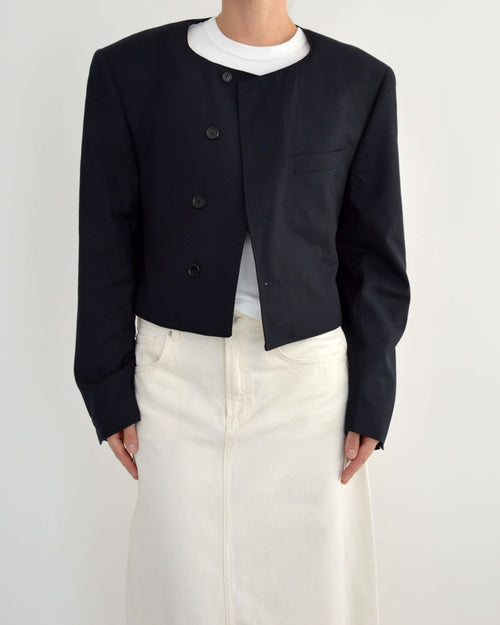 Blazer ajusté - Bleu marine foncé (L)