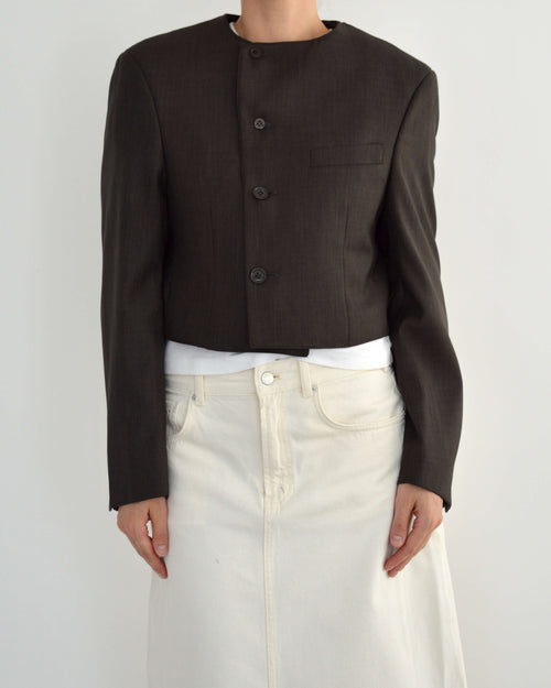 Frame Blazer - Vegan chocoladebruin (M)