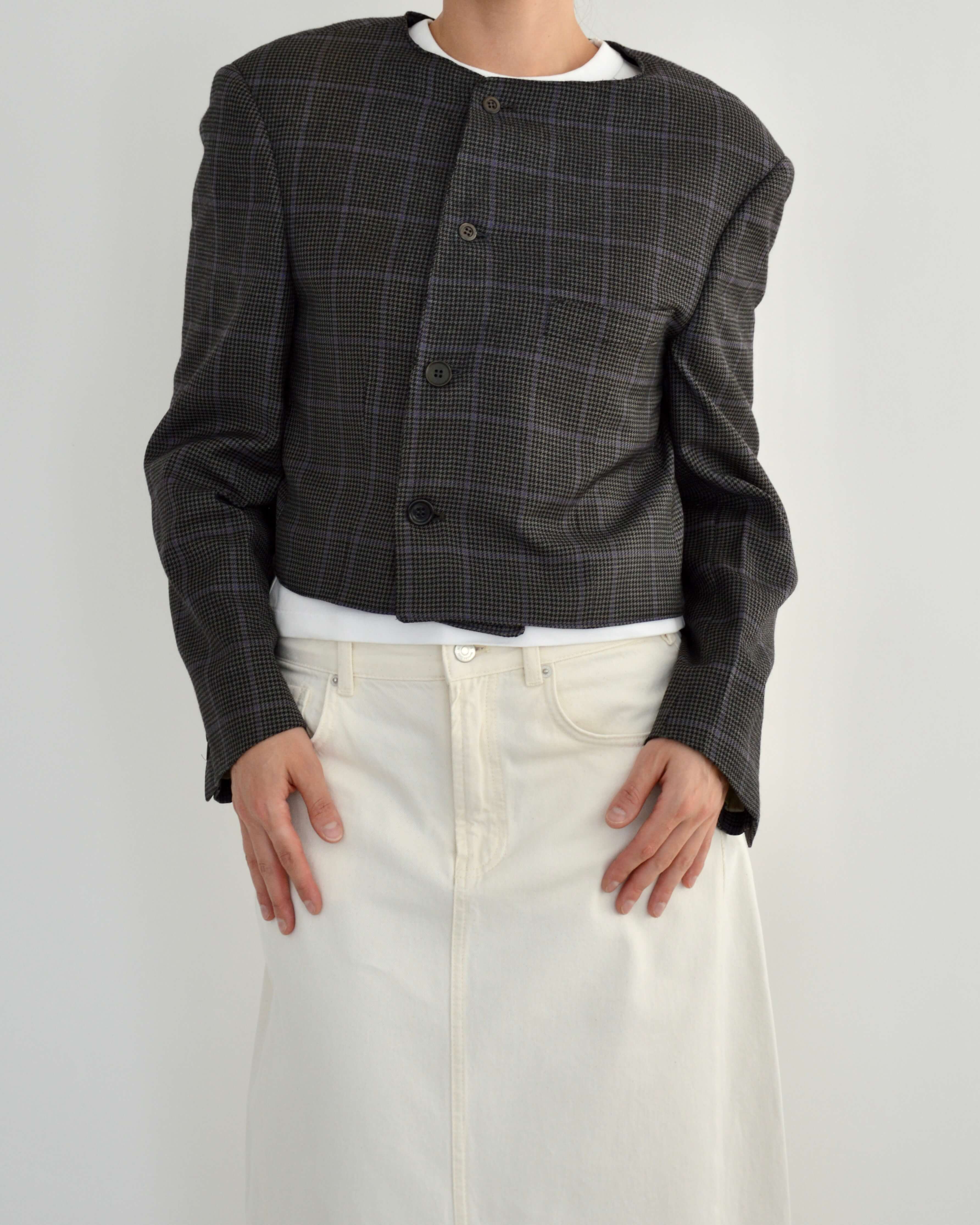 Frame Blazer - Checkred Purple (M)